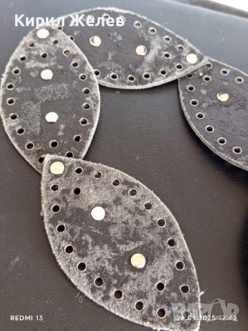 Кожен колан с капси и красива катарама тока 31156, снимка 5 - Колани - 51845515