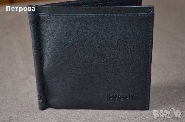 Bugatti Veloce Dollar Сlip черен портфейл, снимка 3 - Портфейли, портмонета - 32742570