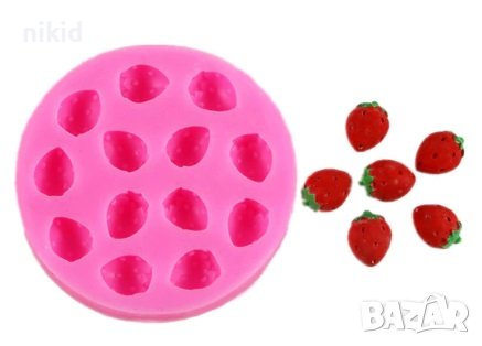 Много ягоди ягодки ягода силиконов молд форма калъп фондан гипс смола
