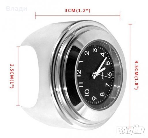 Часовник и термометър за мотоциклет или колело, снимка 3 - Аксесоари и консумативи - 39089424