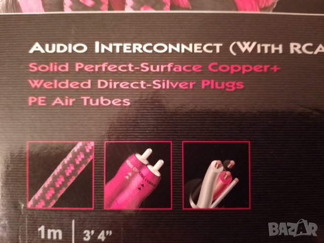 AUDIOQUEST KING COBRA RCA 1m. original, снимка 2 - Други - 40369804