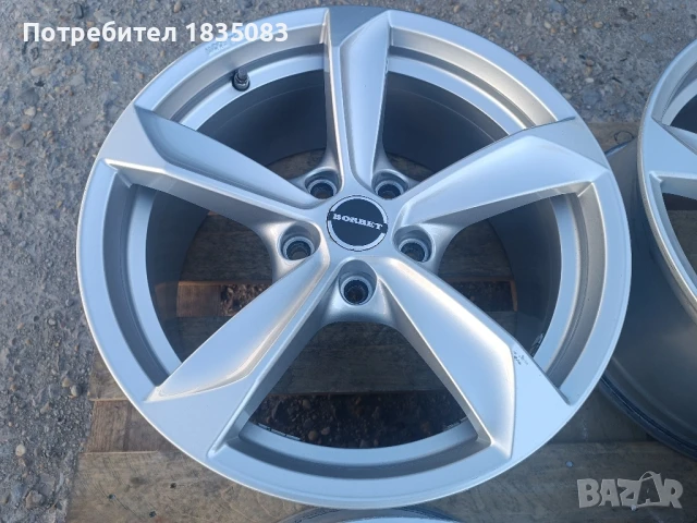 Лети джанти 17ки 5х115 Borbet, снимка 4 - Гуми и джанти - 51127903