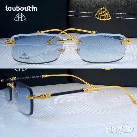 Мъжки слънчеви очила правоъгълни 3 цвята Maybach, снимка 2 - Слънчеви и диоптрични очила - 51706540