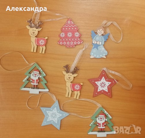 Дървени играчки за елха , снимка 1