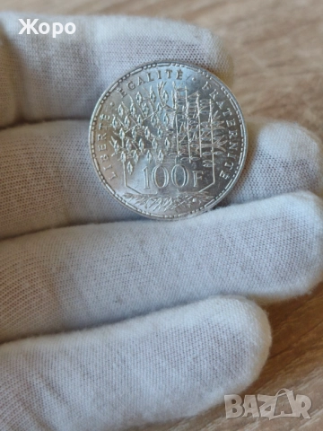 100 франка 1982 година Франция "Пантеон", снимка 2 - Нумизматика и бонистика - 52259293
