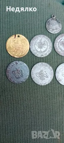 Стари турски монети,9броя,злато,сребро , снимка 10 - Нумизматика и бонистика - 50080798