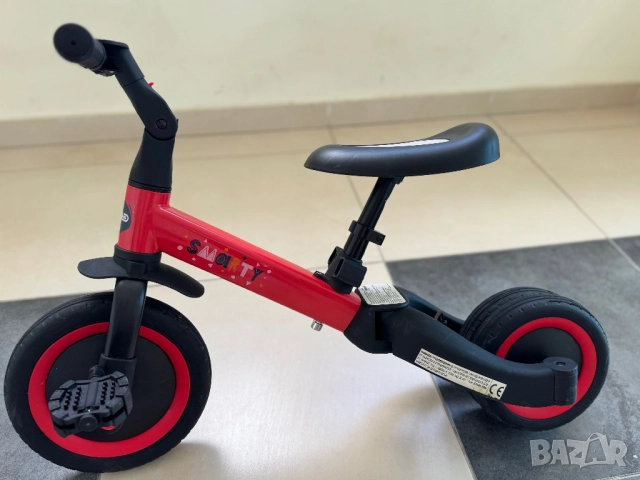 CHIPOLINO ТРИКОЛКА/БАЛАНС 2 В 1 "СМАРТИ" ЧЕРВЕНА