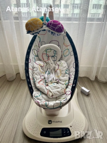 Бебешка люлка 4moms MamaRoo, снимка 7 - Детски люлки - 52679302