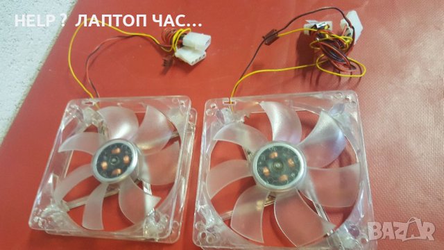 Светещ вентилатор PC Case Cooling Fan Blue LED Thermaltake TT-1225, снимка 3 - Захранвания и кутии - 36803326