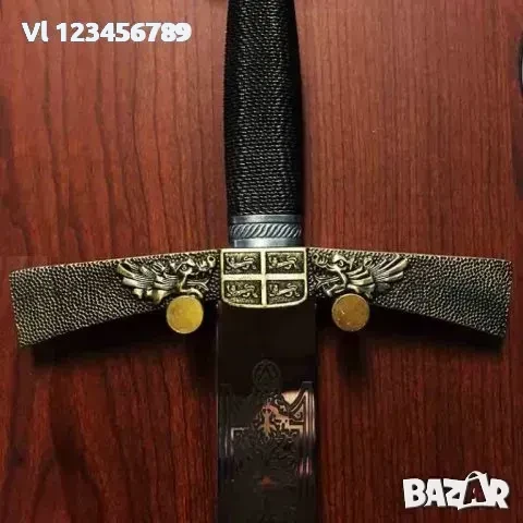 меч FOUR LIONS 8015 с поставка за стена, снимка 2 - Ножове - 50727872