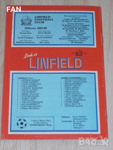 Линфийлд (Северна Ирландия) оригинални футболни програми срещу Стоук Сити, Карик Рейнджърс и Рексъм, снимка 12 - Фен артикули - 35094370