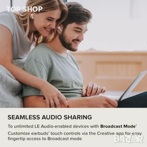 Нови Bluetooth LE Audio Слушалки Zen Air Plus: 32ч Батерия, ENC Микрофони, снимка 4 - Bluetooth слушалки - 49444293