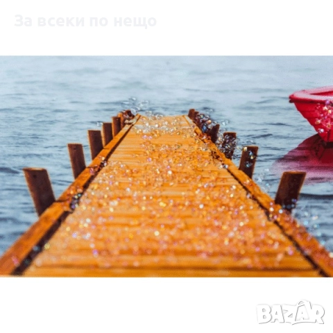 Картина Кей с лодки с рамка, 60*80 см Код P1315