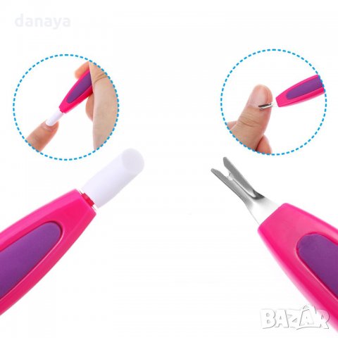 2161 Двустранен инструмент за маникюр избутвач и резец за кожички, снимка 7 - Други - 32937963