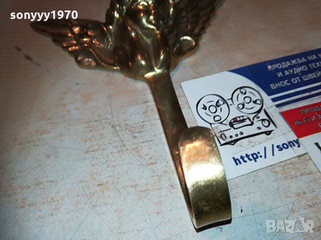 златен ангел-внос швеция-мед/месинг 0606211720, снимка 15 - Антикварни и старинни предмети - 33123426