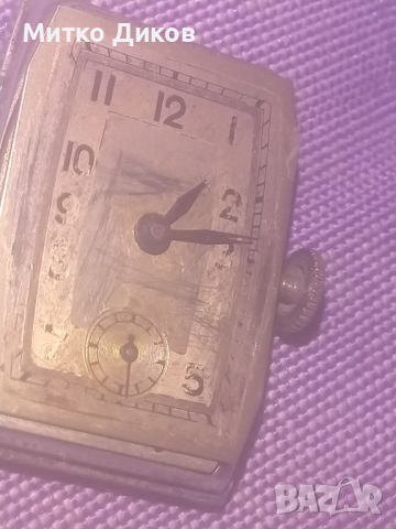 Анкер винтидж часовник за части черто 15 камъка надпис отвътре, снимка 2 - Мъжки - 44900488