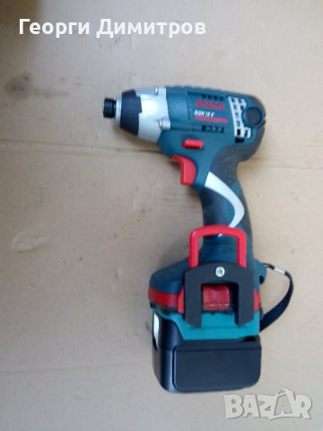 винтоверт импакт НОВ - Bosch GDR 12V, NiCd NiMH, само боди, с преходник Li ion, снимка 4 - Винтоверти - 28554137