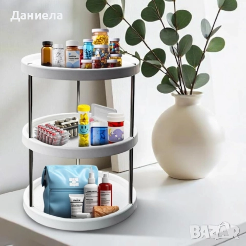Въртяща се 3-етажна поставка , снимка 7 - Други стоки за дома - 51872383