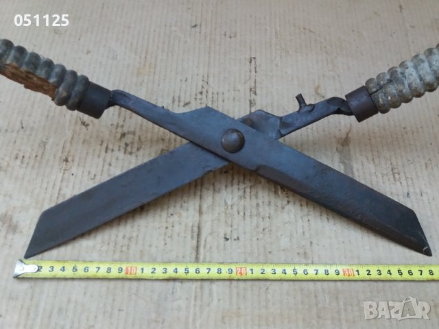 отлична стара стоманизирана ножица за рязане на храсти огромна, снимка 7 - Селскостопанска техника - 37273365