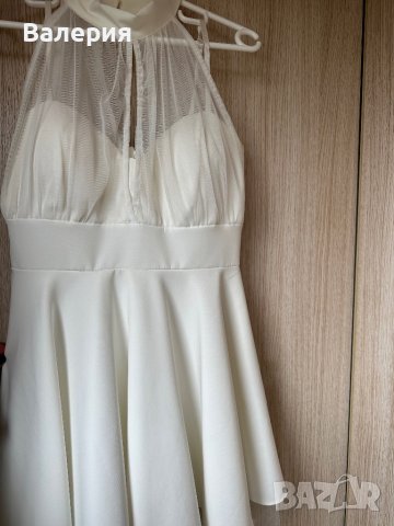 Бяла рокля, снимка 3 - Рокли - 40448191