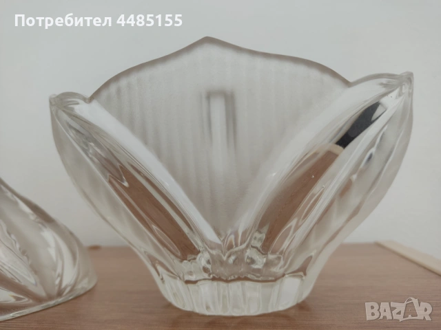 Кристална бонбониера с капак, снимка 10 - Други - 53597908