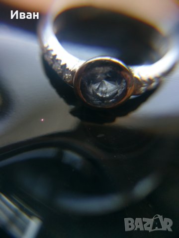  Сребърен пръстен с танзанит, снимка 2 - Пръстени - 26273260