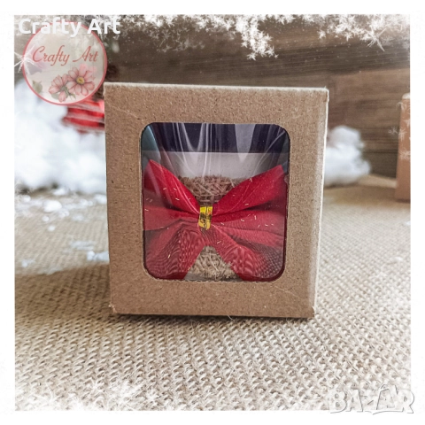 Ароматни коледни свещи в керамична кашпа , снимка 9 - Декорация за дома - 51980070