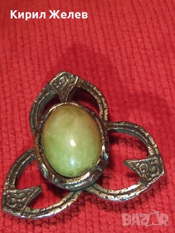 Маркова стара Посребрена Брошка в кутията й - 10751, снимка 11 - Антикварни и старинни предмети - 28291357