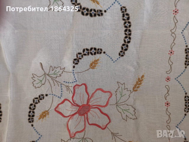 Нова покривка рязана бродерия 120/120см., снимка 2 - Покривки за маси - 52408966