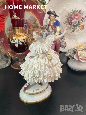 Volkstedt Фолкщед Germany  Curca 1945 (Älteste Volkstedter Porzellanmanufaktur) Dresden Lace 