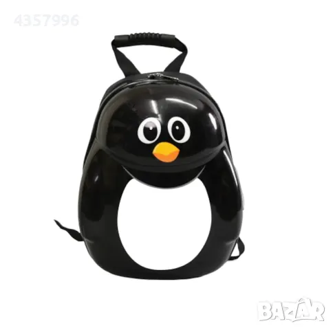 Комплект куфар и раница, За деца, Пингвин, Черен, снимка 2 - Раници - 48944259