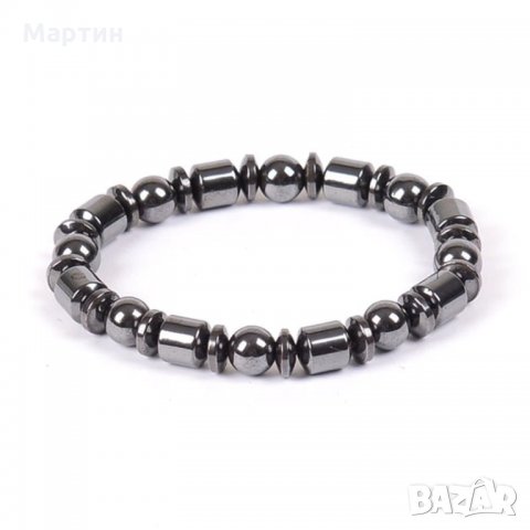 Гривна от Хематит магнитна Magnetic Hematite, снимка 3 - Гривни - 27353847