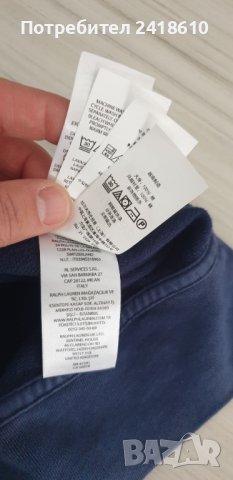 POLO Ralph Lauren Washed Full Zip Mens Size XL  НОВО! ОРИГИНАЛ! Мъжки Суичер!, снимка 7 - Спортни дрехи, екипи - 43745969