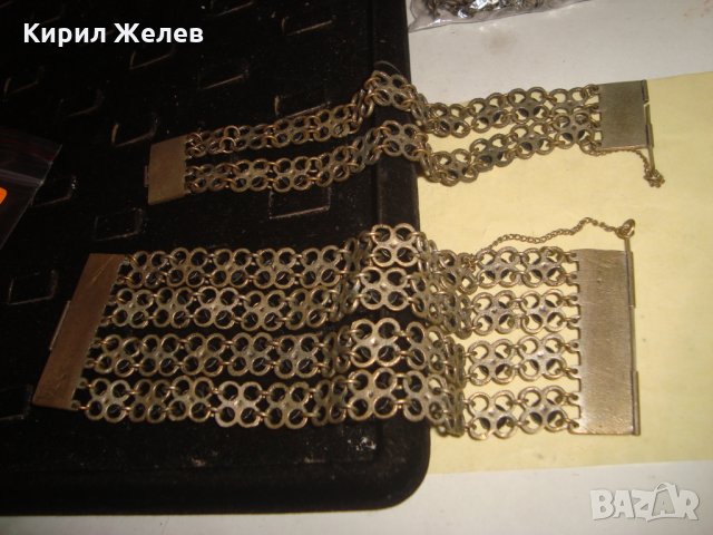 19 Век 2 ПОСРЕБРЕНИ БРОНЗОВИ ВЪЗРОЖДЕНСКИ ЕТНО ГРИВНИ РЪЧНА МАЙСТОРСКА ПЛЕТКА с ЩИФТ за НОСИИ 46827, снимка 10 - Антикварни и старинни предмети - 33215991