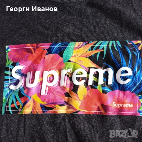 SUPREME L/XL 100% ОРИГИНАЛНА горница топ суичър пуловер sweater hoodie, снимка 3 - Суичъри - 53438157