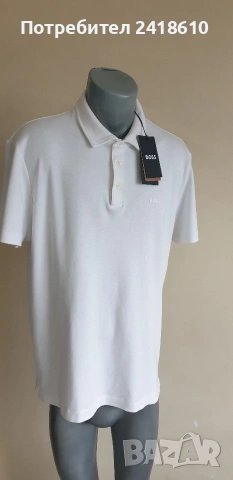 Hugo Boss Palosh 30 Pima Cotton Soft Touch Custom Slim Fit Mens Size XL НОВО! ОРИГИНАЛ! Мъжка Тениск, снимка 2 - Тениски - 53520559