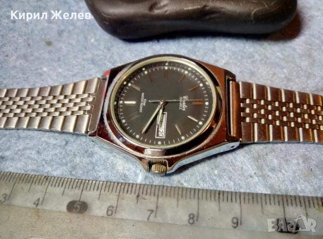 CRATER QUARTZ MUVT JAPAN Стилен КВАРЦОВ МЪЖКИ РЪЧЕН ЧАСОВНИК с ВЕРИЖКА НЕРЪЖДАЕМА СТОМАНА 12957, снимка 5 - Мъжки - 48289137