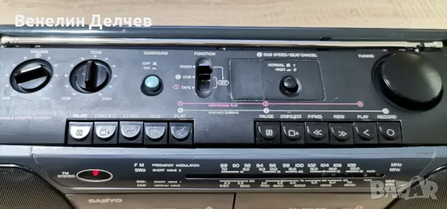 Двукасетен радиокасетофон Sanyo MW731 K, снимка 6 - Радиокасетофони, транзистори - 48437143