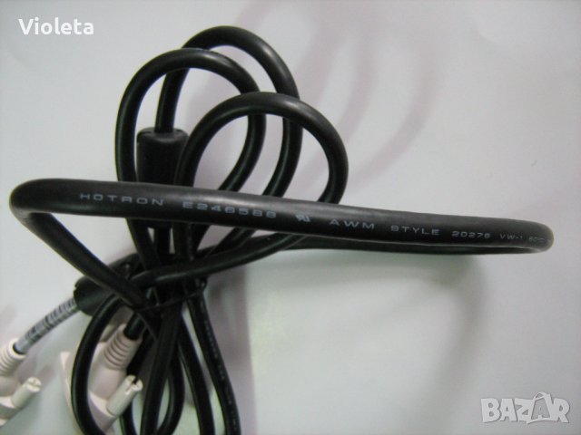 Кабел DVI към DVI HOTRON E246588 AWM STYLE 20276 - 80°C, 30 V, VW-1, снимка 6 - Кабели и адаптери - 43790152