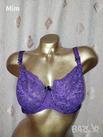 hunkemoller 85 E Лилав дантелен сутиен , снимка 2 - Бельо - 42967779