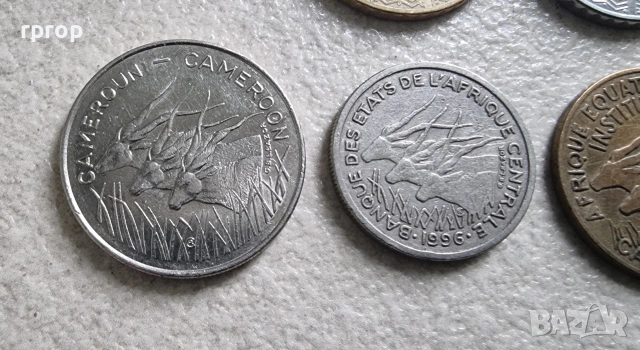 Централна Африка . 6 бр., снимка 7 - Нумизматика и бонистика - 42243246