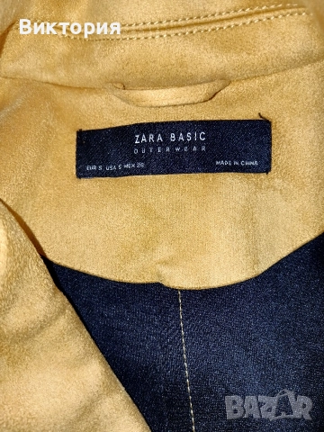 велурено яке zara +риза, снимка 5 - Якета - 52901861