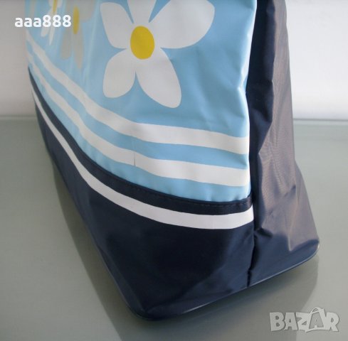 Голяма плажна чанта с цип, снимка 3 - Чанти - 27597881