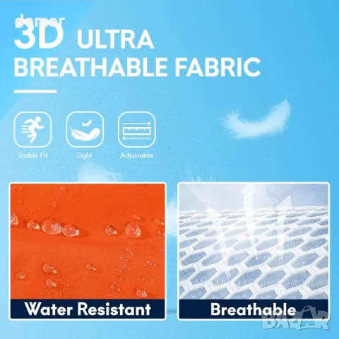 Хидратираща жилетка за бягане Haimont с 2 TPU меки колби, 5 л, оранжева, L, снимка 3 - Други спортове - 48418266