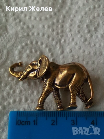 Бронзова фигурка на 🐘 слон 13779, снимка 3 - Колекции - 53582022
