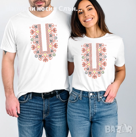 Дамска тениска с бродирана шевица, снимка 3 - Тениски - 51933731