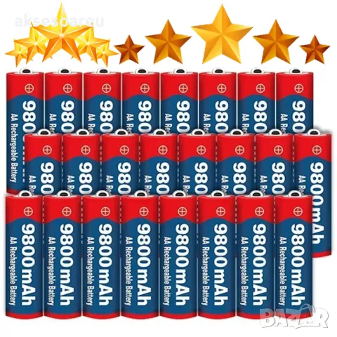 4 бр. нови бързо зареждащи се акумулаторни батерии с високо качество 9800 mAh 1.5 V батерия за фенер, снимка 9 - Батерии, зарядни - 48979420