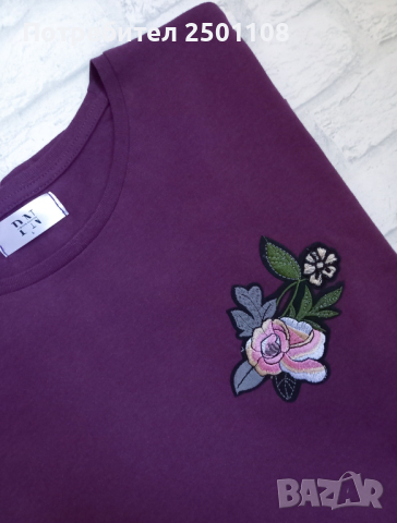Сет тениска с емблема роза и скрънчи, снимка 2 - Тениски - 44866611
