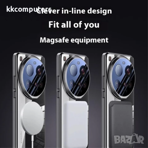 Удароустойчив Калъф с Магнит, Стойка и Скрийн Протектор за Xiaomi 15 Ultra – Черен, Сребрист, Прозра, снимка 7 - Калъфи, кейсове - 50780888