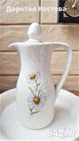 Прекрасен комплект с маргаритки от Англия, снимка 3 - Антикварни и старинни предмети - 39396565